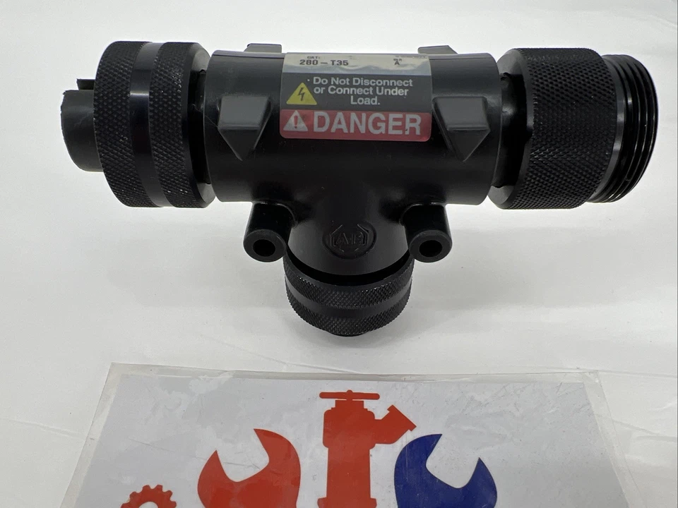 Allen Bradley 280-T35 Ser. A, Power Tee M35, 1 Male, 2 Female, 4-Pin, 3-Ph, 25 A - Image 3 of 4