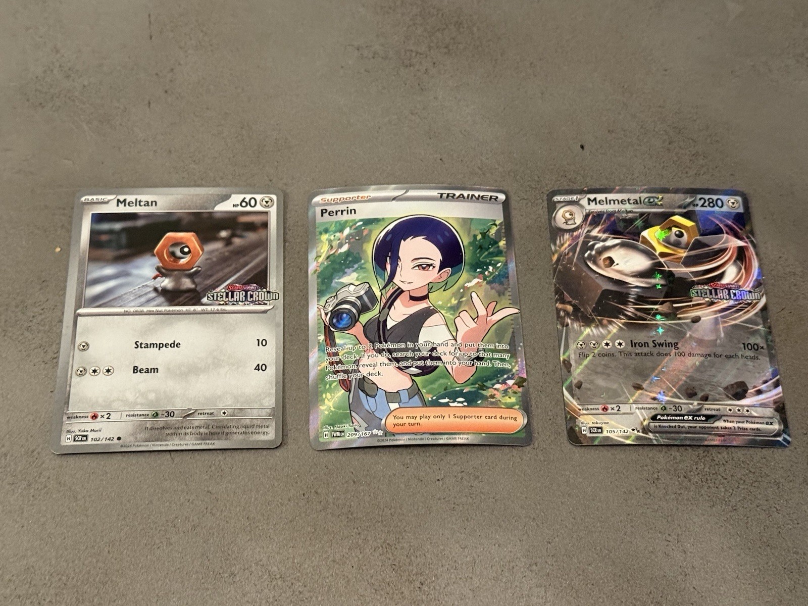 Pokemon Twilight Masquerade - Perrin- Ultra Rare- 209/167 - NM (promo freebies)