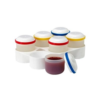 Dr Brown's Designed to Nourish Food Storage Pods (6) & Stackable Freezer Tray