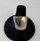Vintage MARSALA 925 Sterling Silver Wide Smooth Ring Size 9