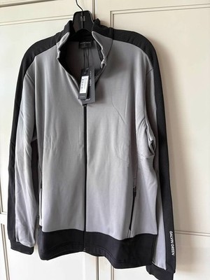 Galvin Green Dawson Mid Layer Insulated  Golf Jacket- Sharkskin/Blac- SZ XL -NWT