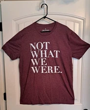 The Chosen New Plum NOT WHAT WE WERE T-Shirt-Back Logo-Size XL  Adult NEW!