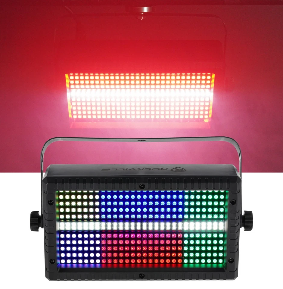 Rockville STAGE PANEL 336 DJ Visual Effect Light w/DMX/Strobe/Wash/Matrix