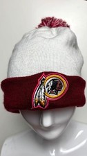 Men's Washington Redskins Breast Cancer cap hat beanie pom L/XL NFL Football