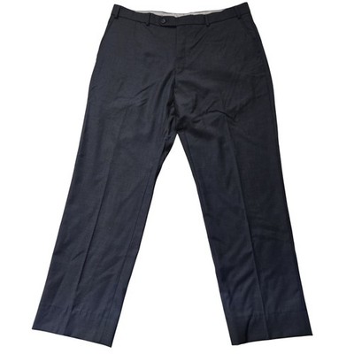 Ballin Pants Mens 40 Blue Dress Wool Trousers Super 120s Classic Comfort-EZE