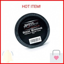 Gaffer Power Black Bookbinding Tape - 2" x 15 Yards  Durable, Acid-Free, Americ