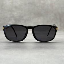Cartier C Logo Sunglasses Black Gold Vintage ...