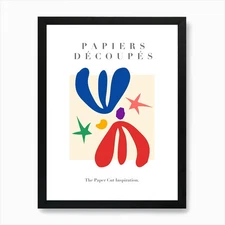 Paper Cut Outs   Musem Of Modern Ar Framed Wall Art Poster Canvas Print Picture