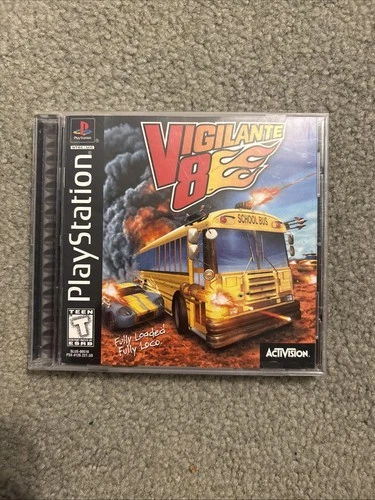 Vigilante 8 (Sony PlayStation 1, 1998) CIB W/ Reg Card Tested