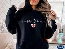 London Hoodie Travel Unisex Hooded England Trip Sweater Gift Tee