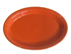 Fiesta Homer Laughlin replacement large Poppy orange serving platter 13 5/8x9.5"