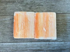 2pk All Natural Vegan French Milled Orange Zest Scented Soap Bar From Australia