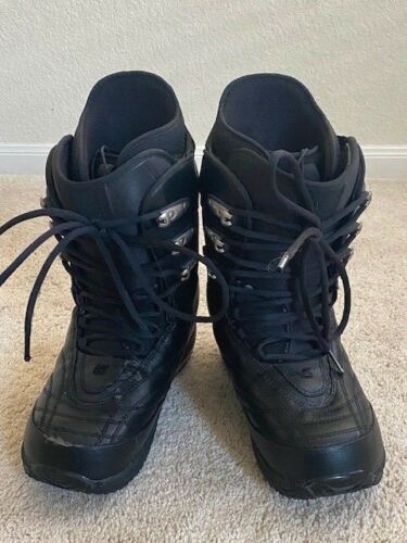 Burton ION Men's Snowboard Boots, Size 10 / 10.0 US, Laced, Black Leather