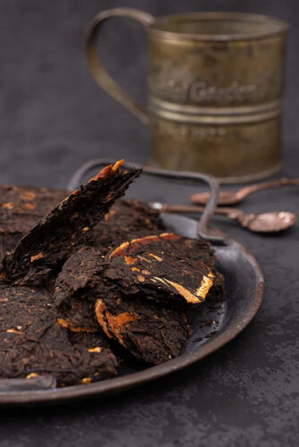 2021 Tangerine Peel Puerh Tea Gu Yi Dried Orange Peel Pu-erh Ripe Pu'er Tea 357g - Picture 5 of 6