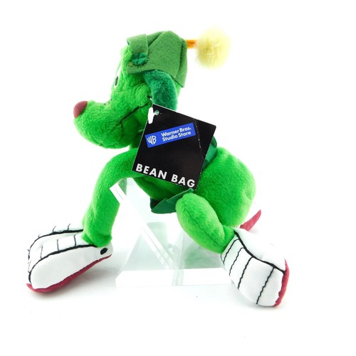 nwt K-9 Marvin The Martian Dog Warner Bros Bean Bag Plush Stuffed Animal - Picture 2 of 2