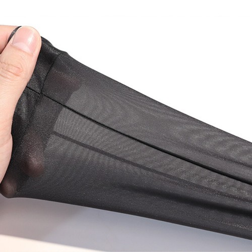 Women Ultra-thin Sheer Oil Shiny Glossy Long Gloves Tight Stocking Finger Glove - Picture 12 of 19