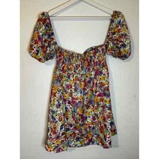 Cider Women’s Dress Floral Puffy Sleeves Size Small