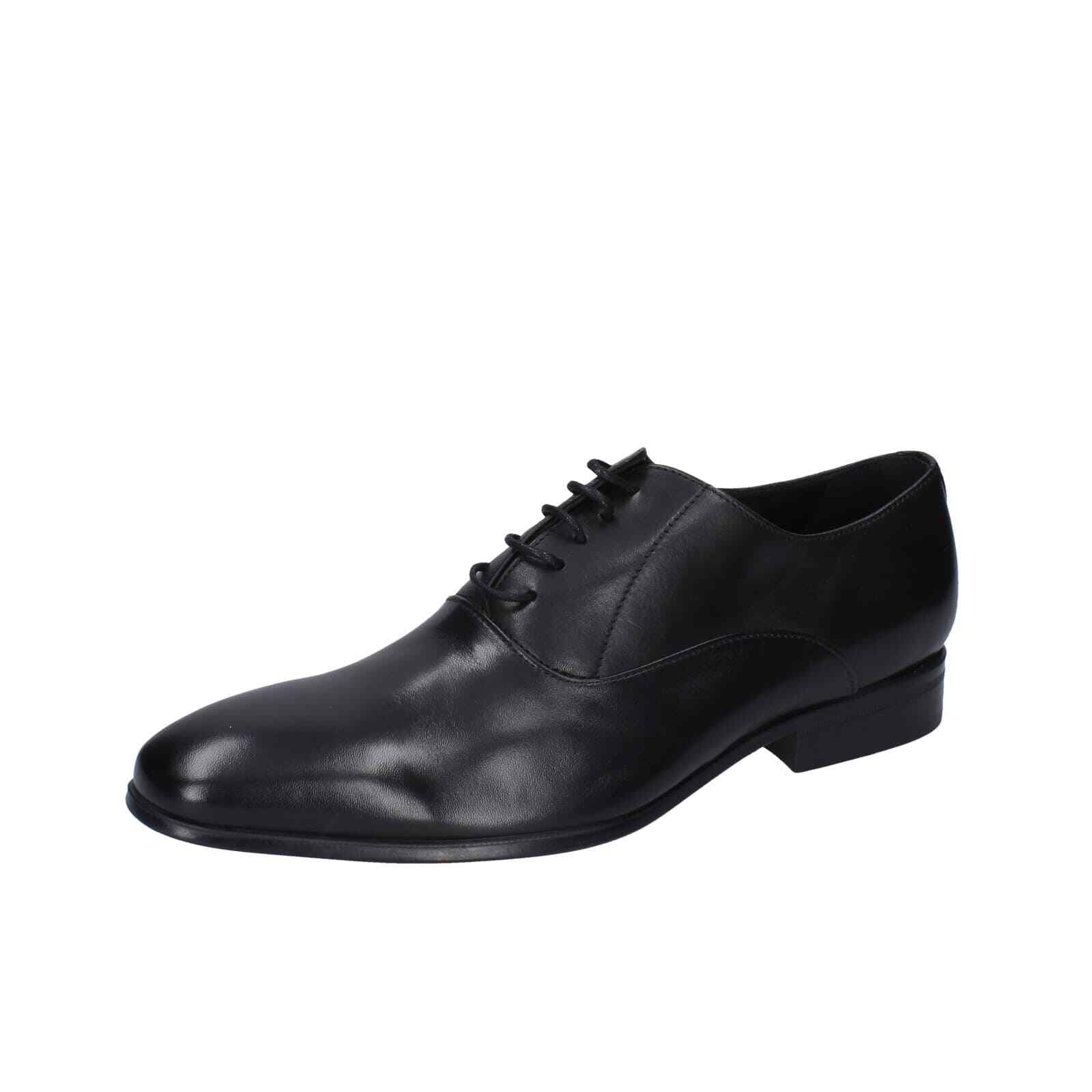 Мужские туфли STEFANO BRANCHINI 7 (EU 40) из элегантной черной кожи EZ841-40