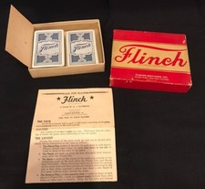 Vintage FLINCH Game Copyright 1938 by Parker Brothers Inc. Salem MA