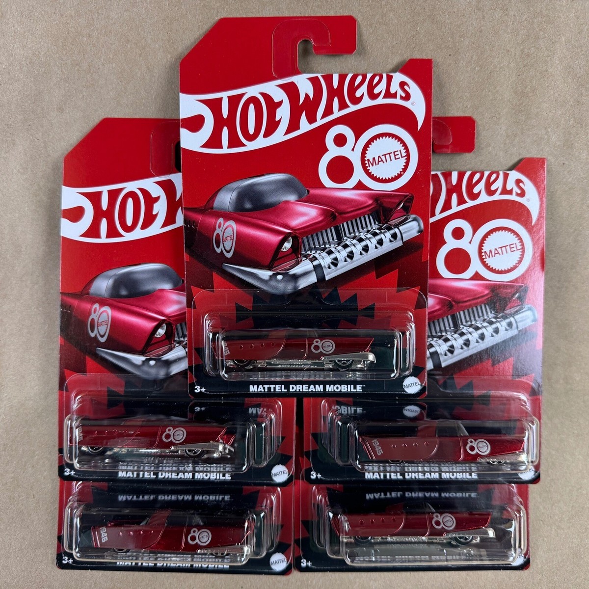 Hot Wheels Mattel Dream Mobile Lot Of 5 80th Anniversary 1