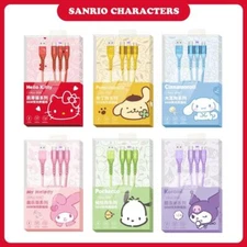 Sanrio Characters 3 in 1 Fast Charging Cable iPhone Andriod Type C 4ft 66W