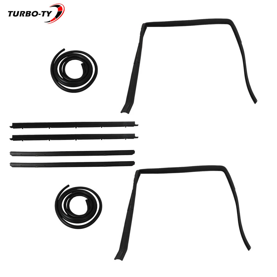 Kit de sellado de puerta negro mate apto para Chevrolet S10 Blazer GMC S15 Jimmy 1983-1994 Foto 4 de 4