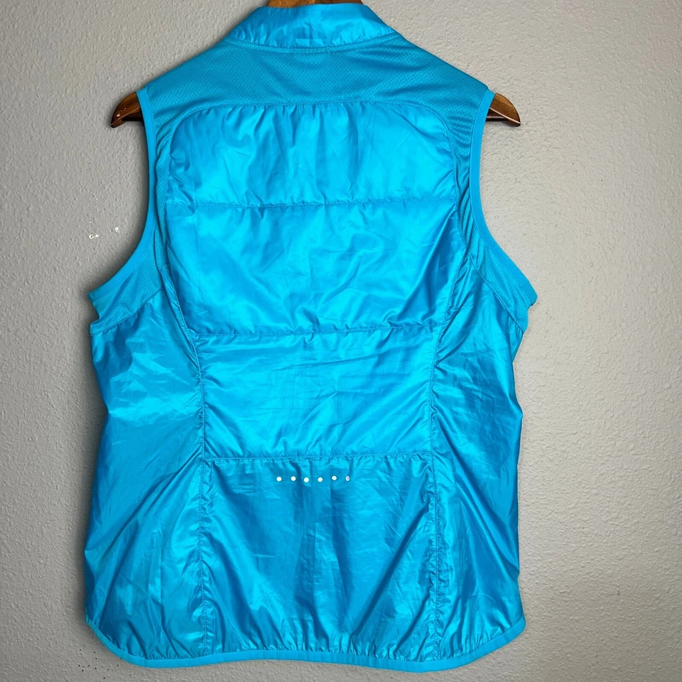 Nike Blue Running Polyfill Gilet Vest Lightweight Full Zip Aero Layer Size Lg - Image 2 of 4