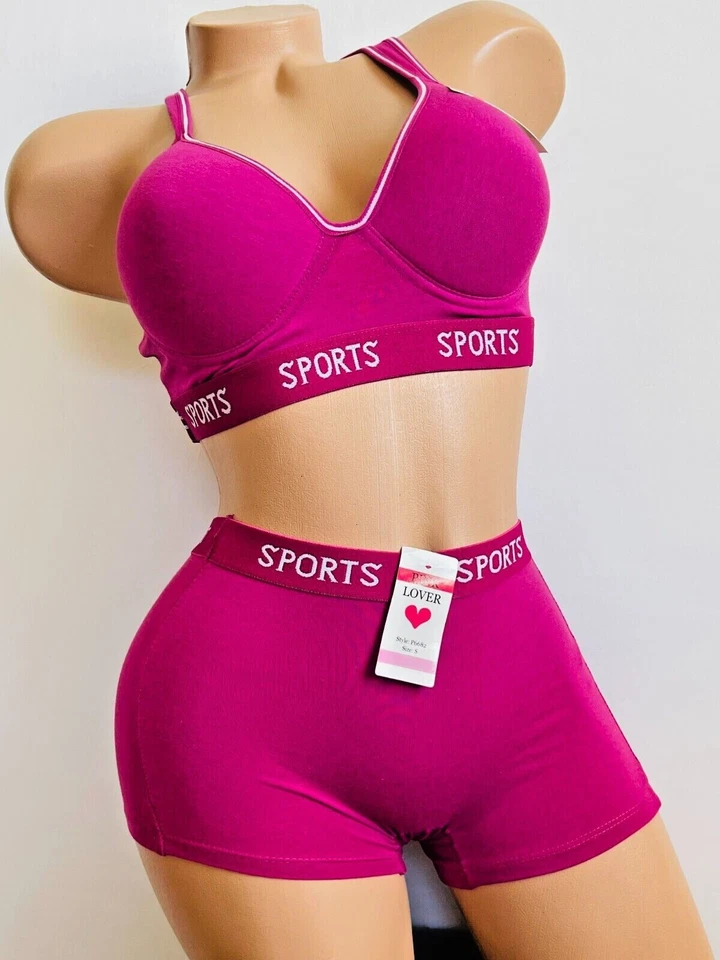 2-6 Pack Racerback Sports Bra Women's High Impact Running Yoga Workout Bras 6882 - Image 3 of 4