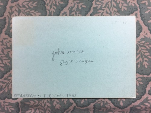 John Waite - True Romance - Tango & Cash - Days Of Thunders - Autógrafo 1985 - Imagen 2 de 2