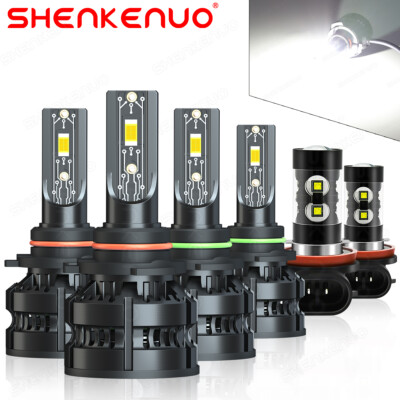 For Mitsubishi Outlander 2007-2013 LED Headlight FogLight Bulbs 6000K Cold White