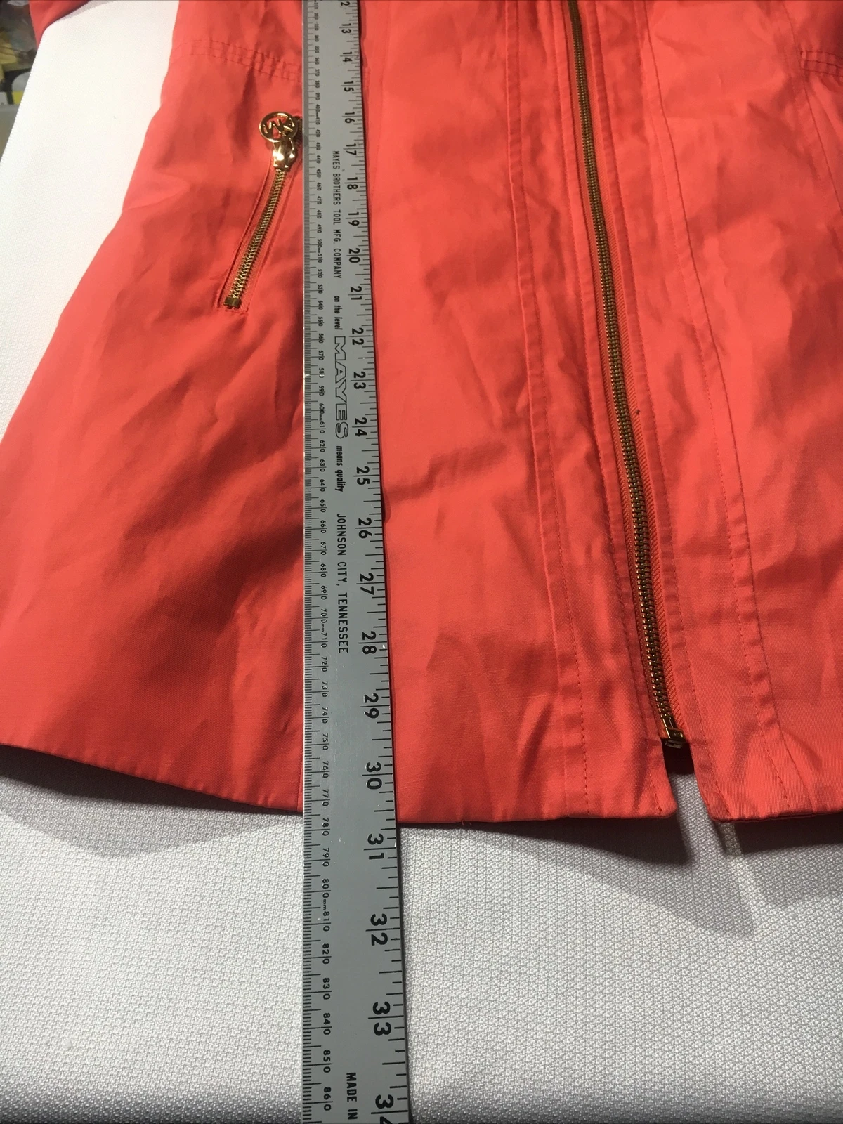 Cappotto donna Michael Kors giacca a vento taglia media arancione