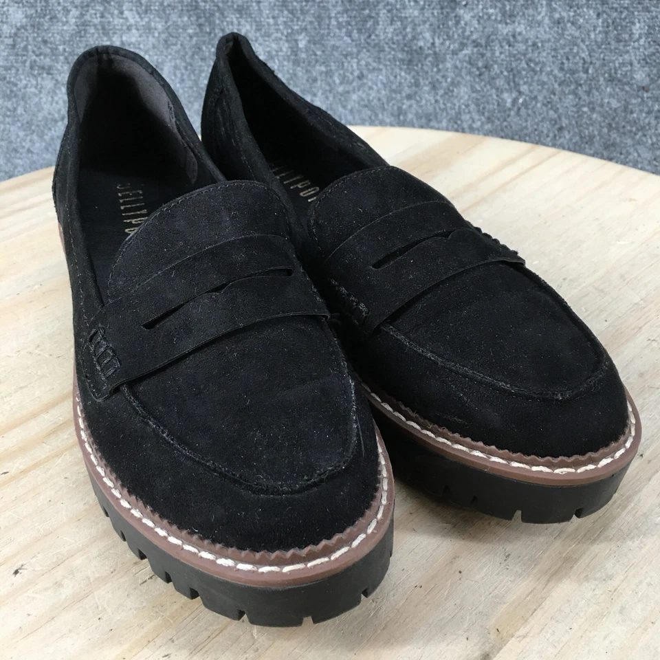 Zapatos Jellypop Mujer 7.5 M Paris Mocasines Sin Cordones Tela Negra Informal Cómodos Foto 3 de 4