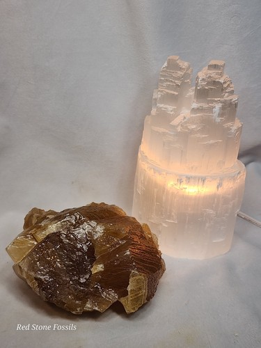 Deep Honey Calcite Chunk - Picture 4 of 7