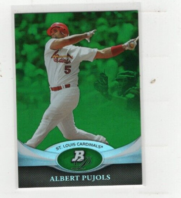 2011 Albert Pujols Bowman Platinum Green #65 Free Shipping (D-703)
