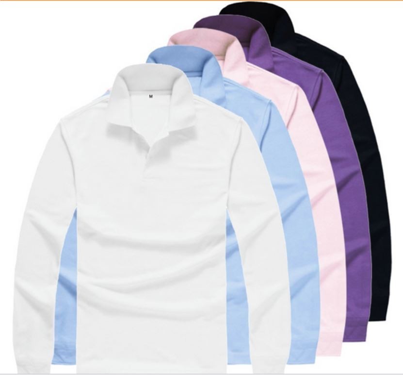 Mens Polo Shirt Plain T-shirt Fashion Top Work Wear Cotton S M L