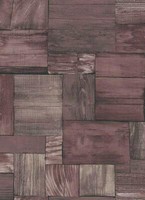 Papiertapete Holz Holzblock Braun Rot Erismann Prime Time 7354-11 (0,87€/1Qm)