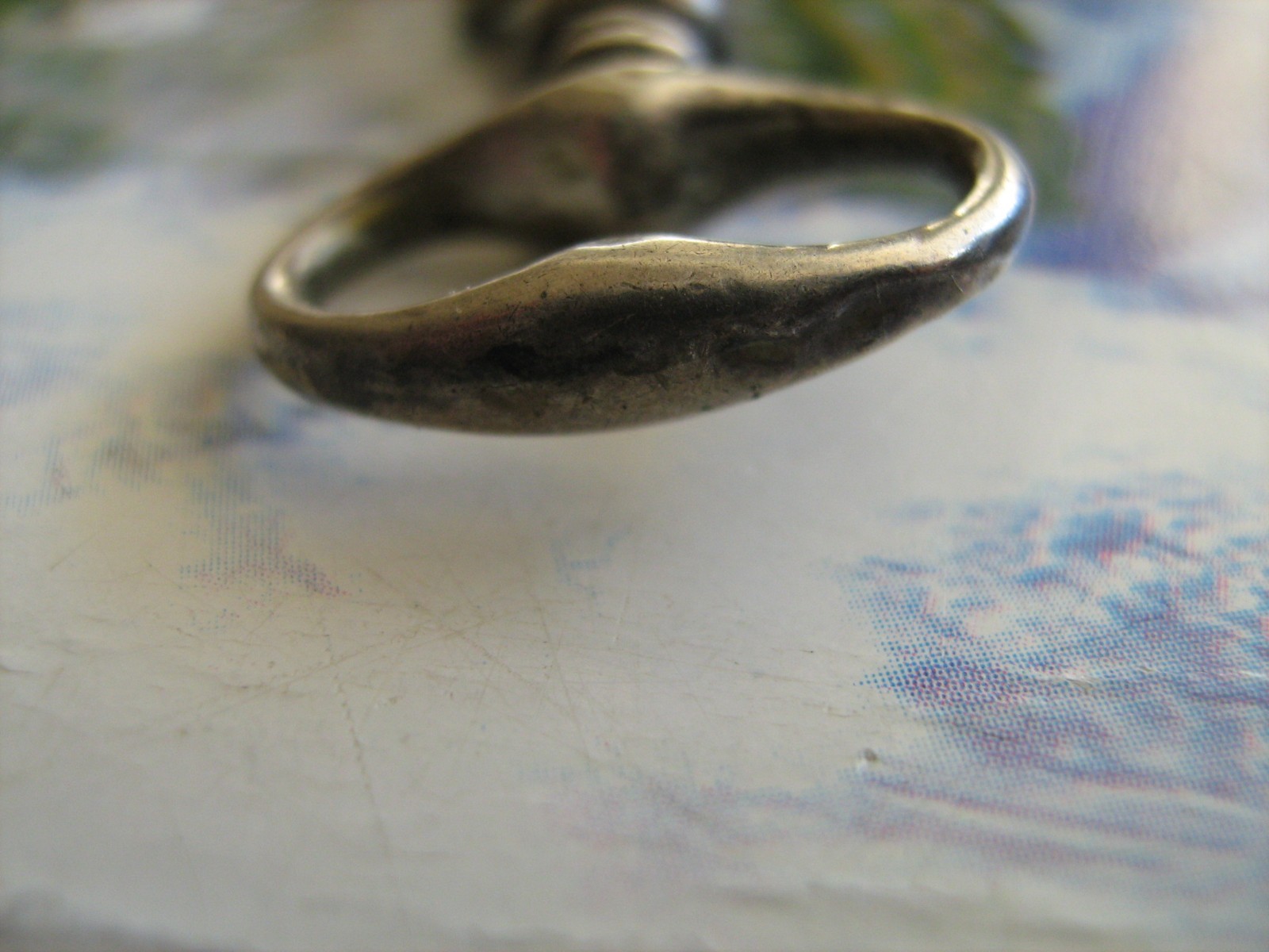 Antique solid silver pocket watch winding key,ori… - image 10