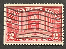Travelstamps:1912-13 US Stamps Scott # Q2 - 2¢ City Carrier Used Flag Cancel