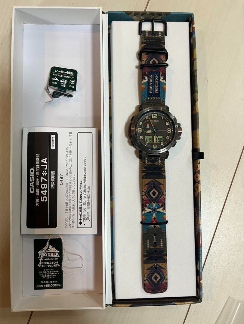 CASIO PRO TREK PRG-601PE-5JR Pendleton Solar Analog Digital CASIO PRO TREK PRG-601PE-5JR Pendleton Solar Analog Digital