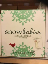 Department 56 snowbabies 56 shades of pink 4031926 New in box