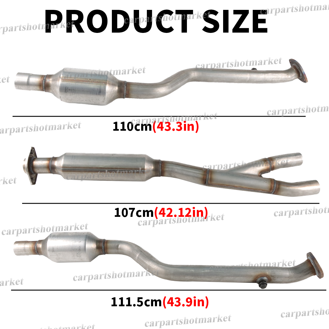 For Lexus GS450 GS350 20072011 Rear Y Pipe & Catalytic Converter