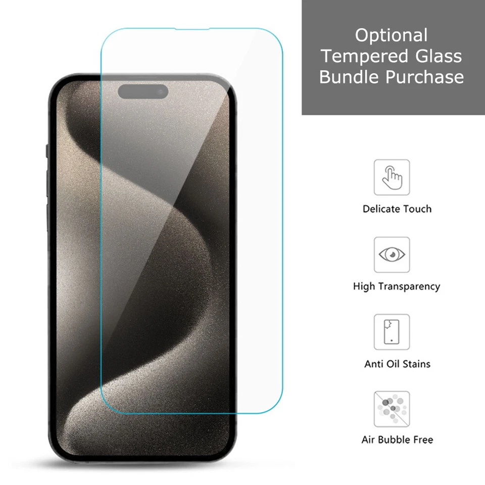 Funda de teléfono para iPhone 16,16 Pro,16 Plus,16 Pro Max,Protector de pantalla L25 Foto 2 de 3