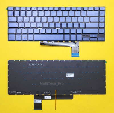 DE Tastatur Asus ProArt Studiobook Pro 17 W700GV W700TA m. Beleuchtung - Blau  -