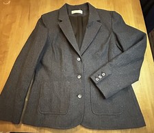 PENDLETON Vintage Gray 100 Virgin Wool Blazer Women s Sz 14 USA suit jacket EUC