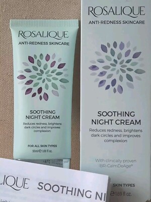 Rosalique Soothing Night Cream Anti-Redness Skincare 60ml FRESH STOCK