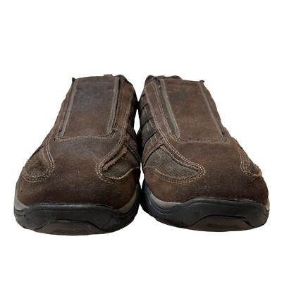 Skechers Shoes Mens Size 11 Dark Brown Leather Suede Slip On  display picture 3