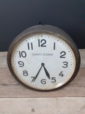 French Factory Clock. CHARVET-DELORME. Industrial. Decorative. Vintage. Antique.