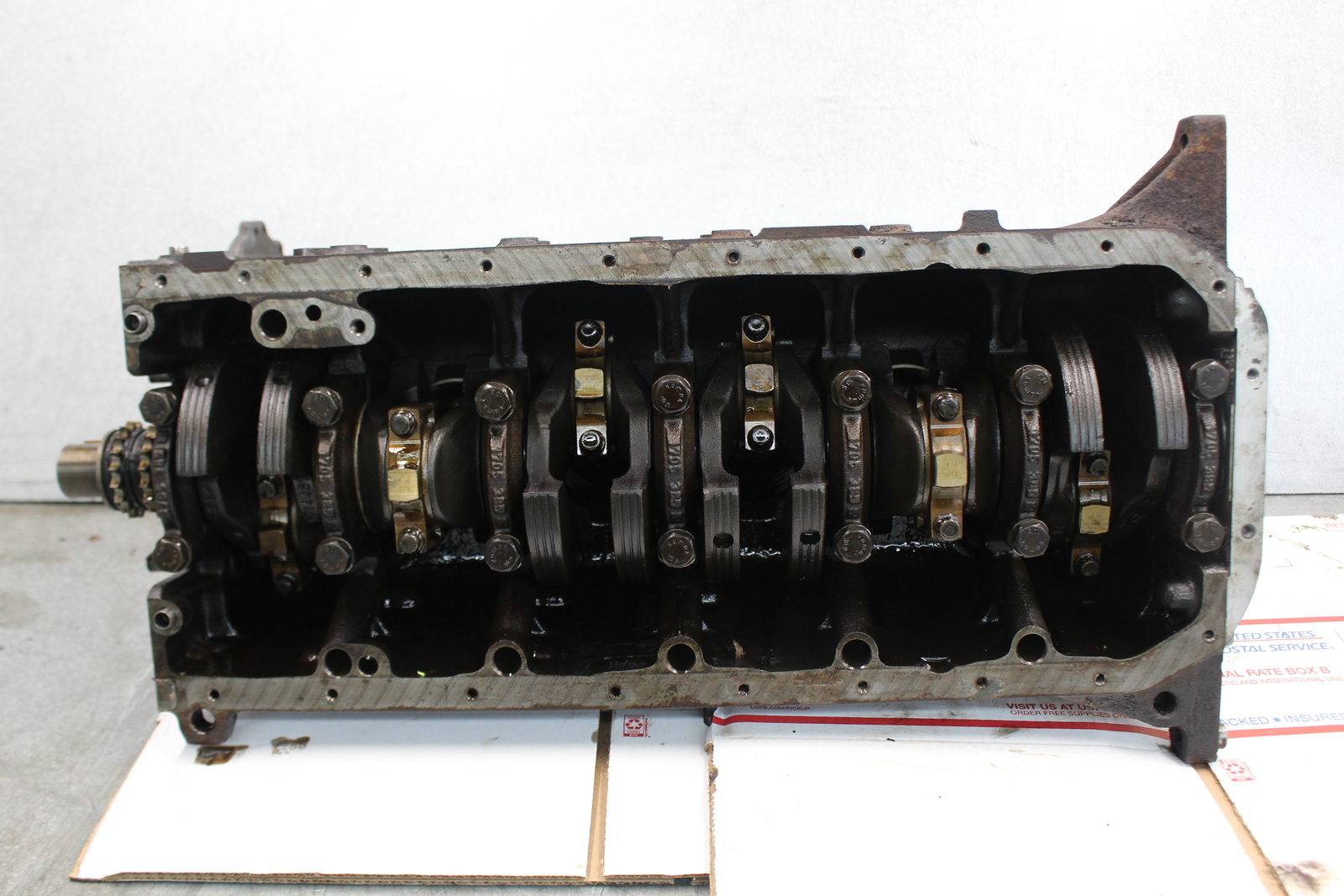 9192 BMW 2.5L M50 Engine Cylinder Block 325 525 CRANK RODS PISTONS