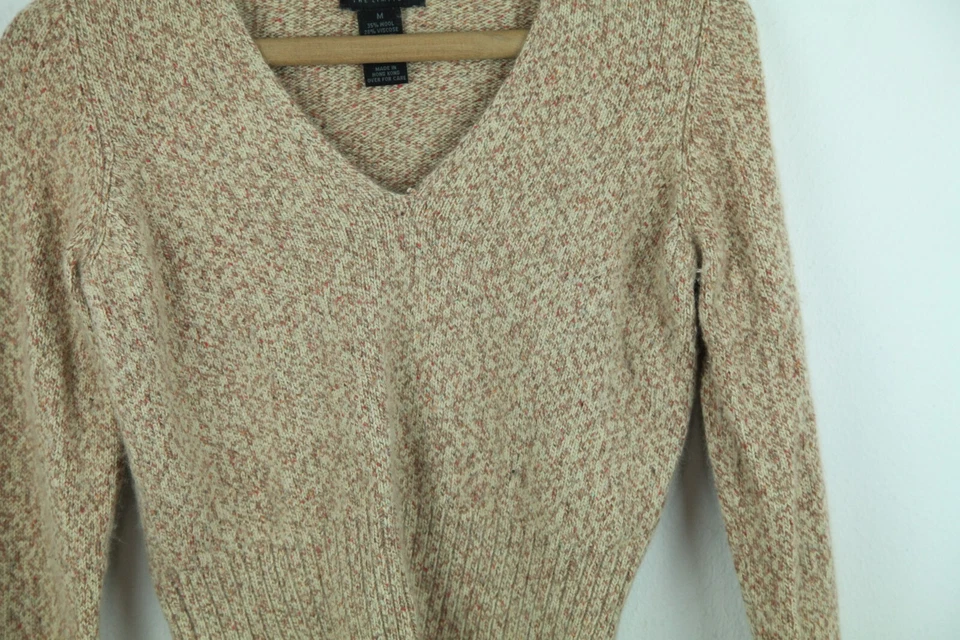 Suéter Vintage S M Y2K Cuello en V Pullover Preppy Academia Granola Niña Mínimo Años 90 Foto 3 de 4