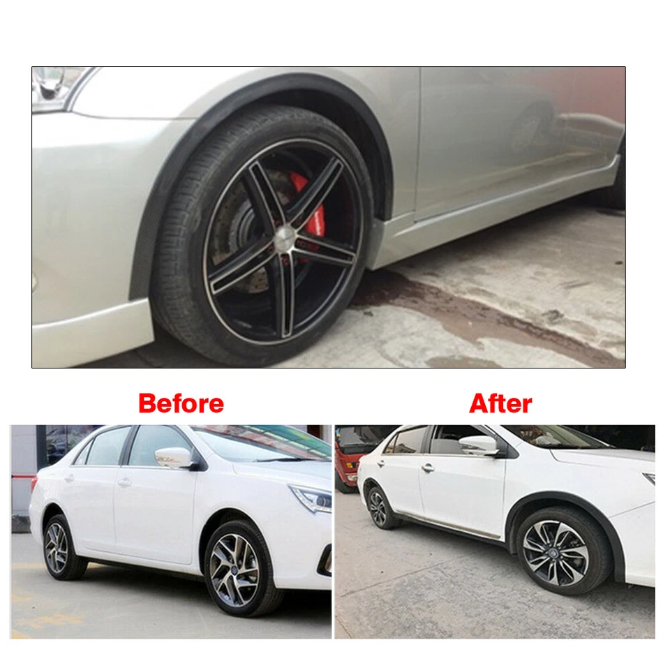 2x1,5 М универсальное удлинение крыла колеса автомобиля резиновый молдинг расширитель отделка протектор - Изображение 3 из 4